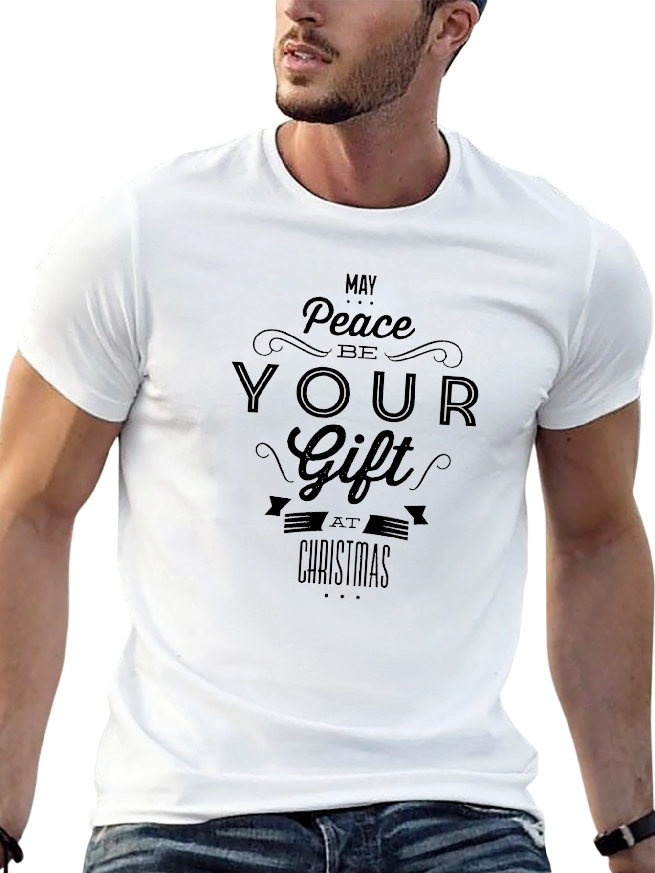Peace Be Your Gift T-Shirt - Christmas Holiday Apparel