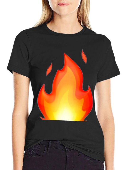 Flaming Hot Graphic Tee - Black