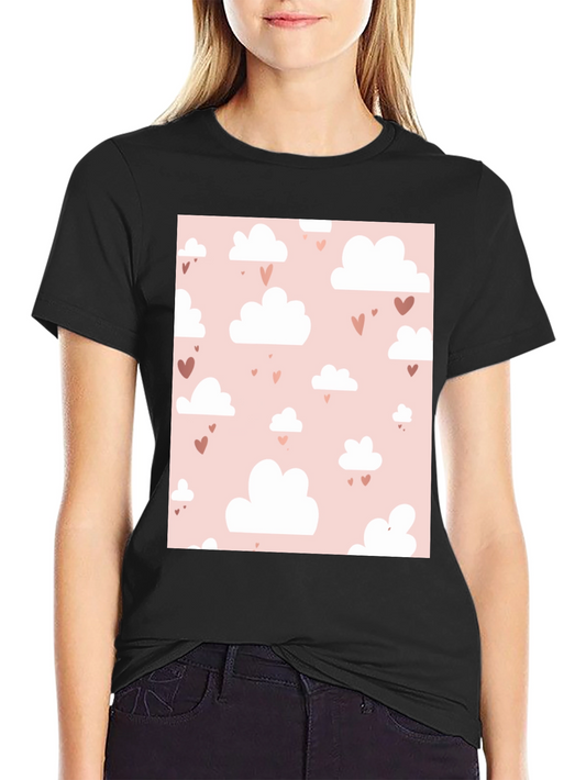 Cute Cloud and Hearts T-Shirt