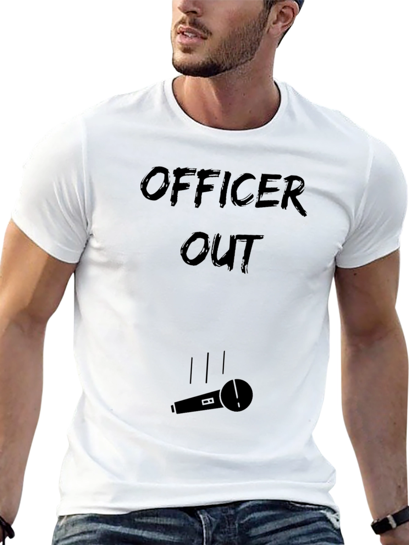Officer Out Mic Drop T-Shirt
