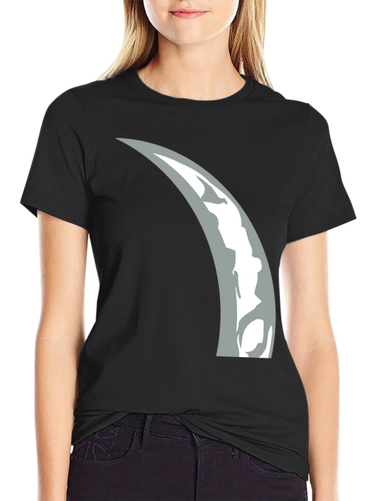 Crescent Moon Graphic T-Shirt - Modern Black Tee