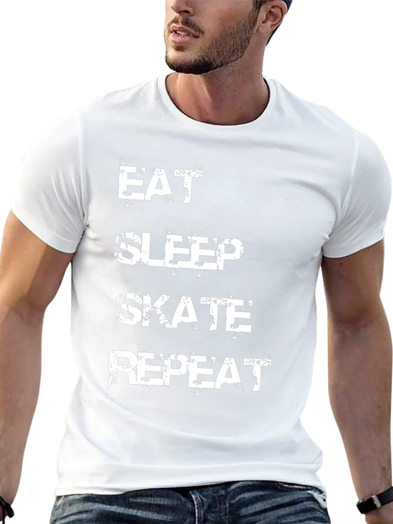 Eat Sleep Skate Repeat Graphic Tee