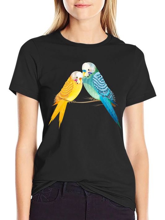 Budgie Bird Graphic Tee - Cute Parakeet Lovers T-Shirt