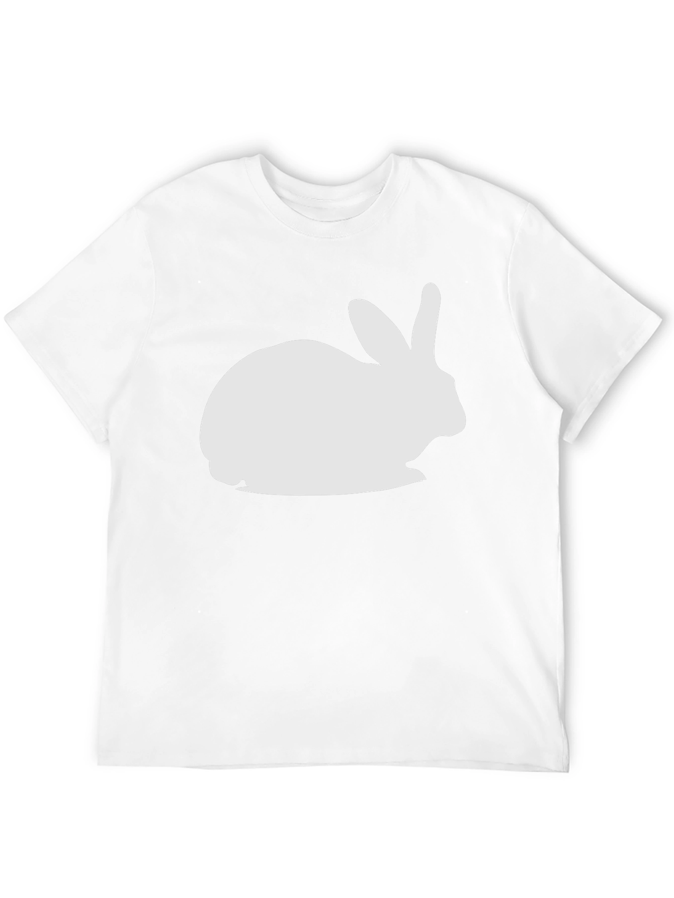 Rabbit Graphic T-Shirt - Black Cotton Blend
