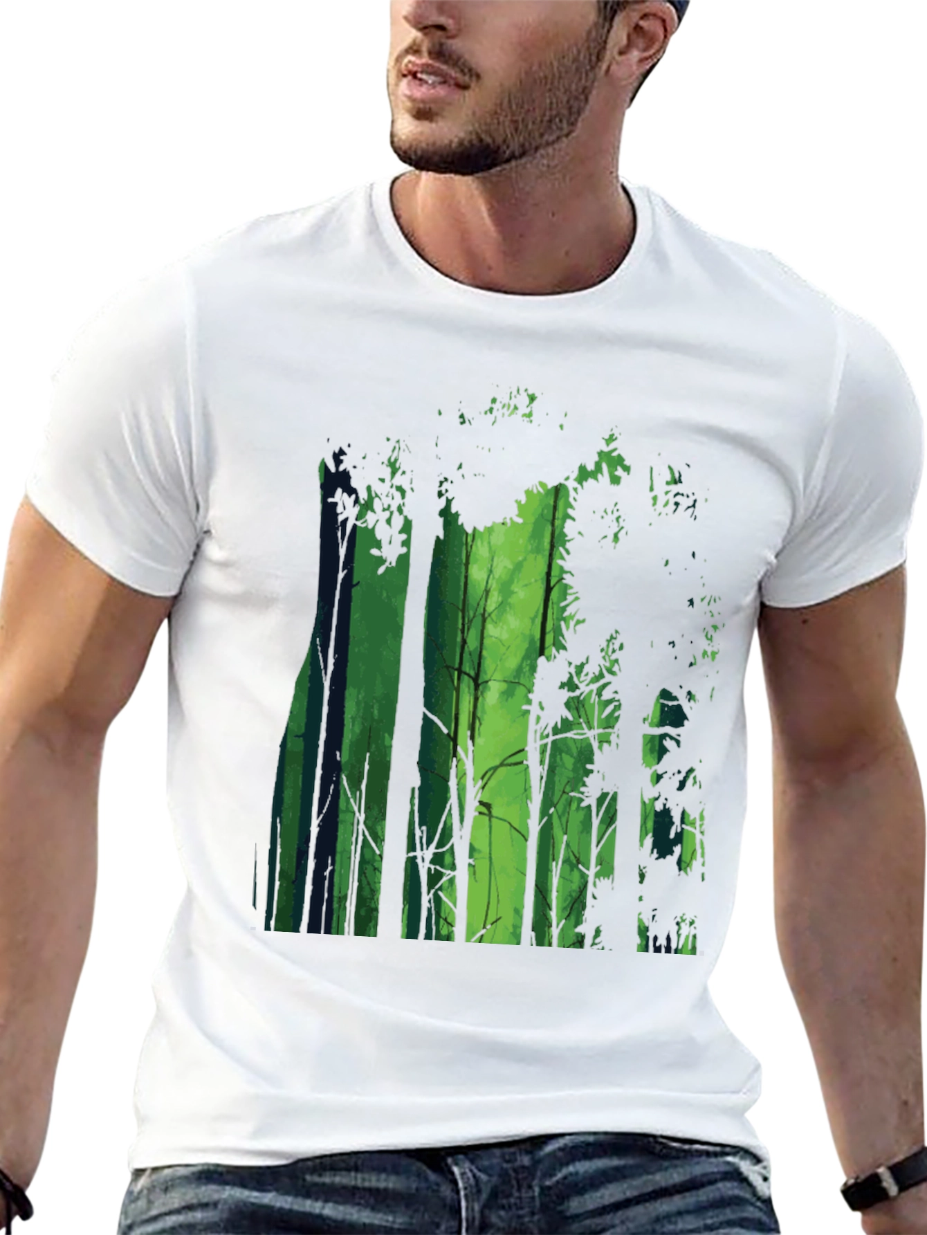 Enchanted Forest Graphic Tee - Mens Black T-Shirt
