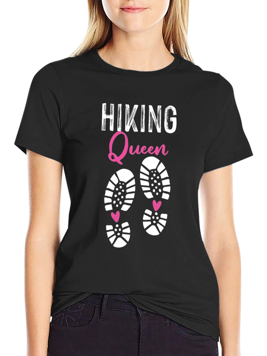 Hiking Queen Graphic Tee - Black