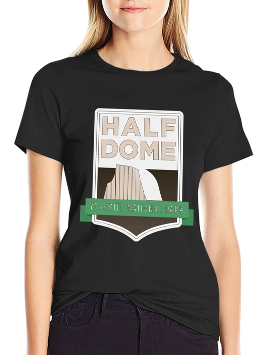 Half Dome Yosemite National Park Black T-Shirt