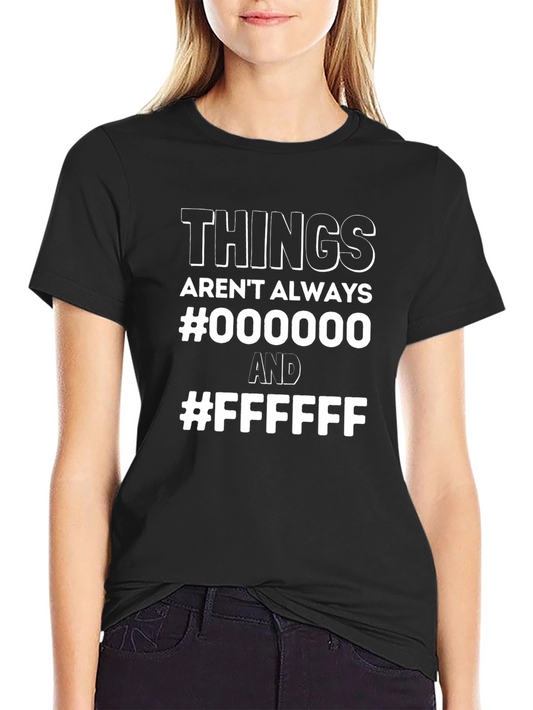 Color Code Graphic T-Shirt - Black