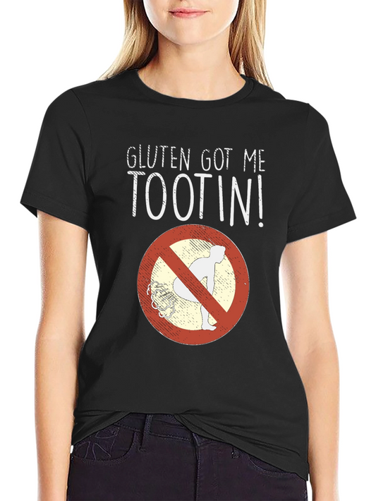 Gluten Got Me Tootin Graphic T-Shirt