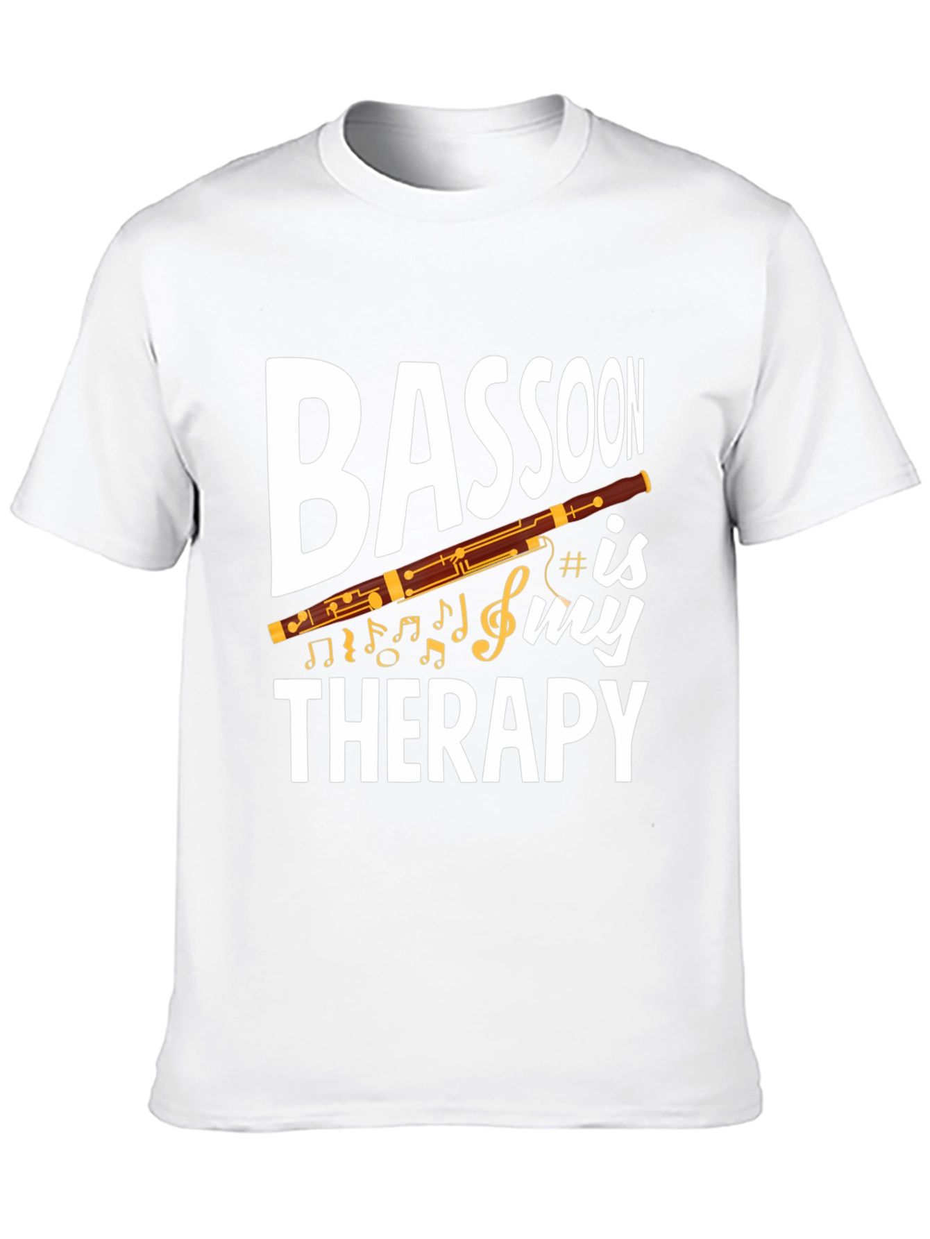 Bassoon Therapy Graphic Tee - Music Lover T-Shirt