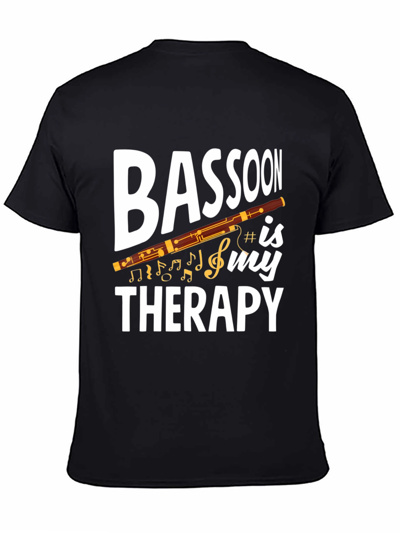 Bassoon Therapy Graphic Tee - Music Lover T-Shirt