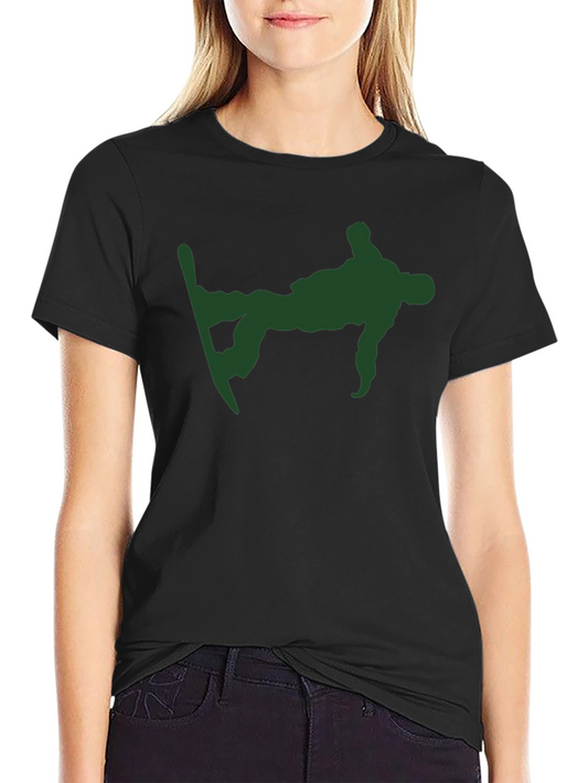 Cool Snowboarder T-Shirt - Black Cotton Tee
