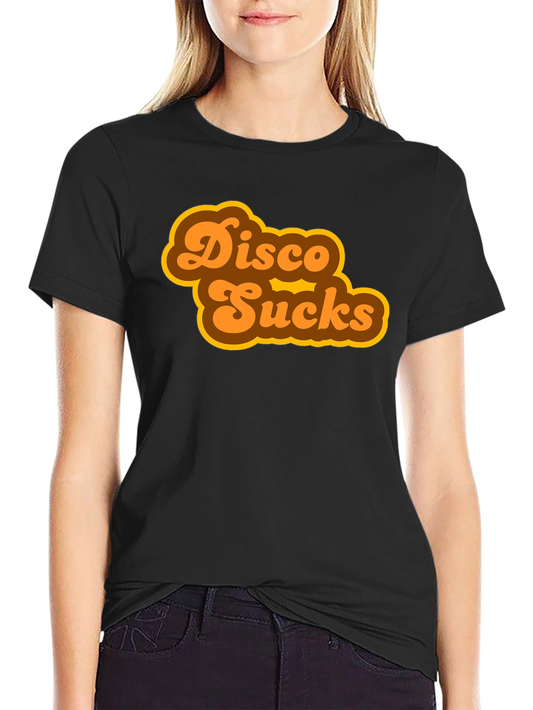 Disco Sucks Retro Style Black T-Shirt