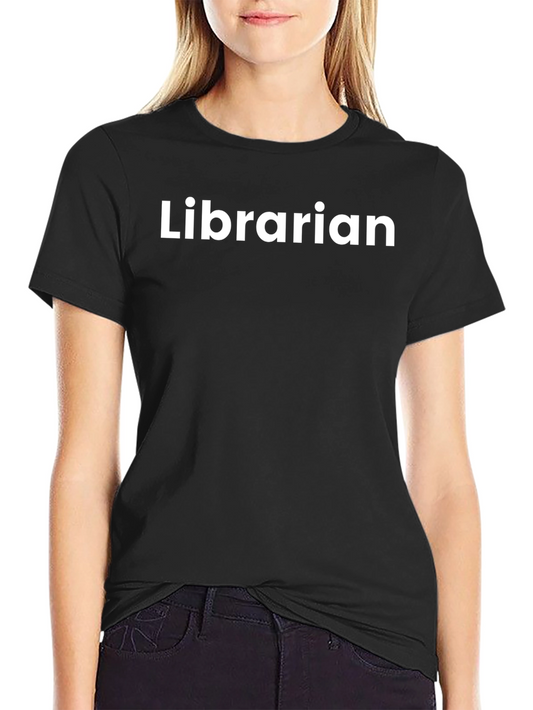 Librarian Crew Neck T-Shirt - Classic Black