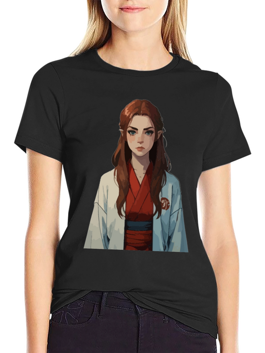 Anime Girl Graphic Tee - Unique Design