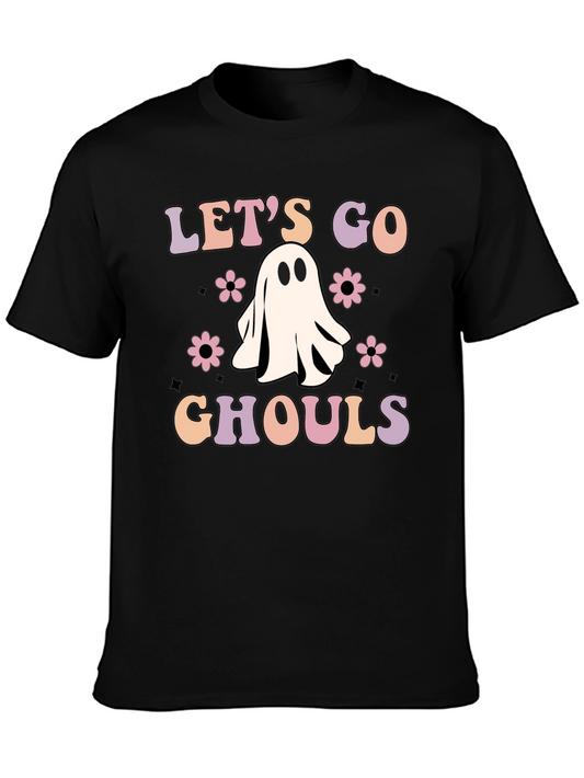 Lets Go Ghouls Black Graphic Tee