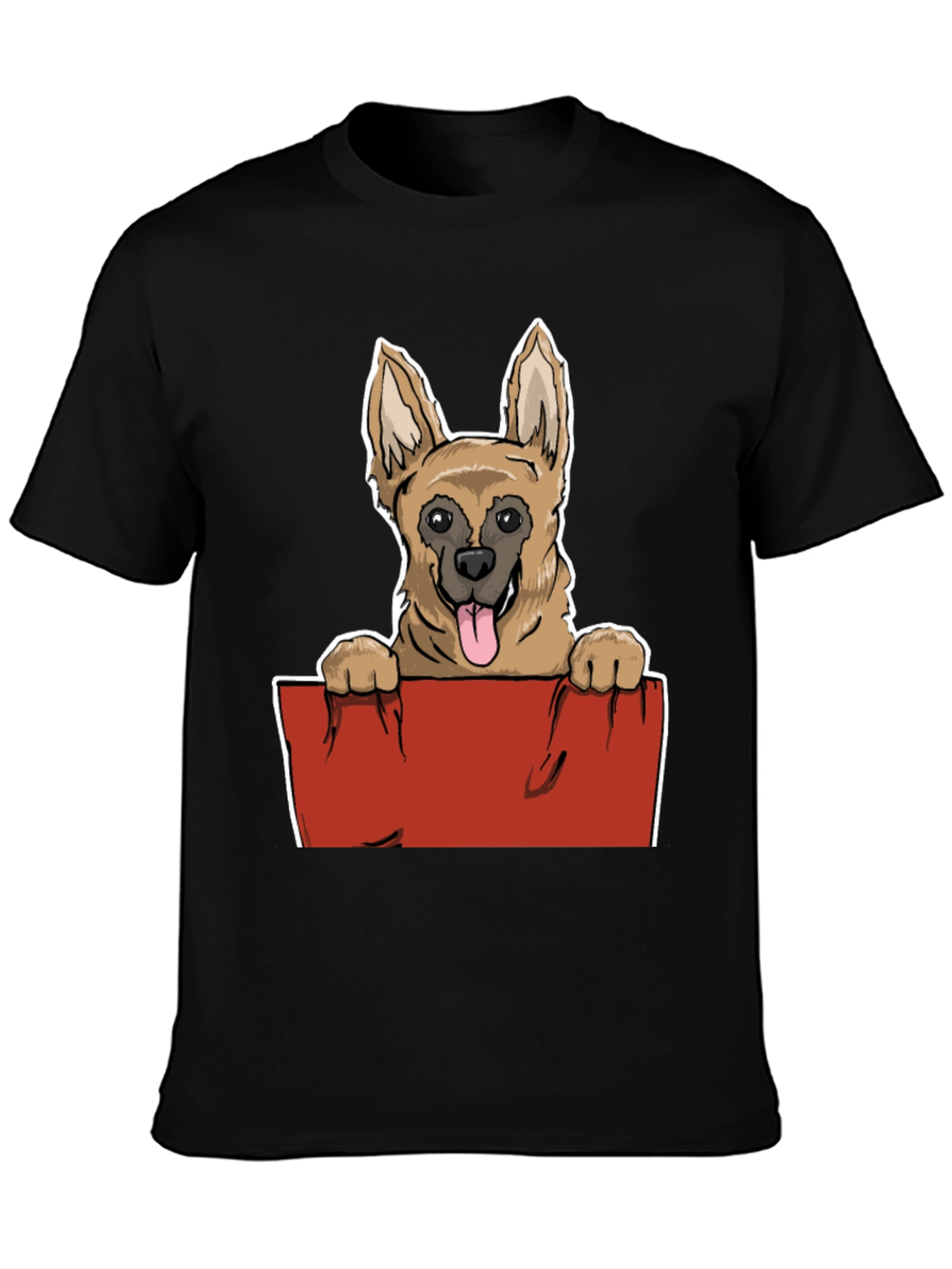 Dog Graphic Tee - Unisex Black T-Shirt