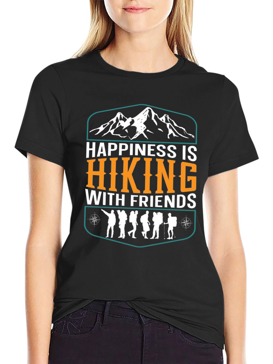Happiness is Hiking Tee - Outdoor Adventure Shirt
