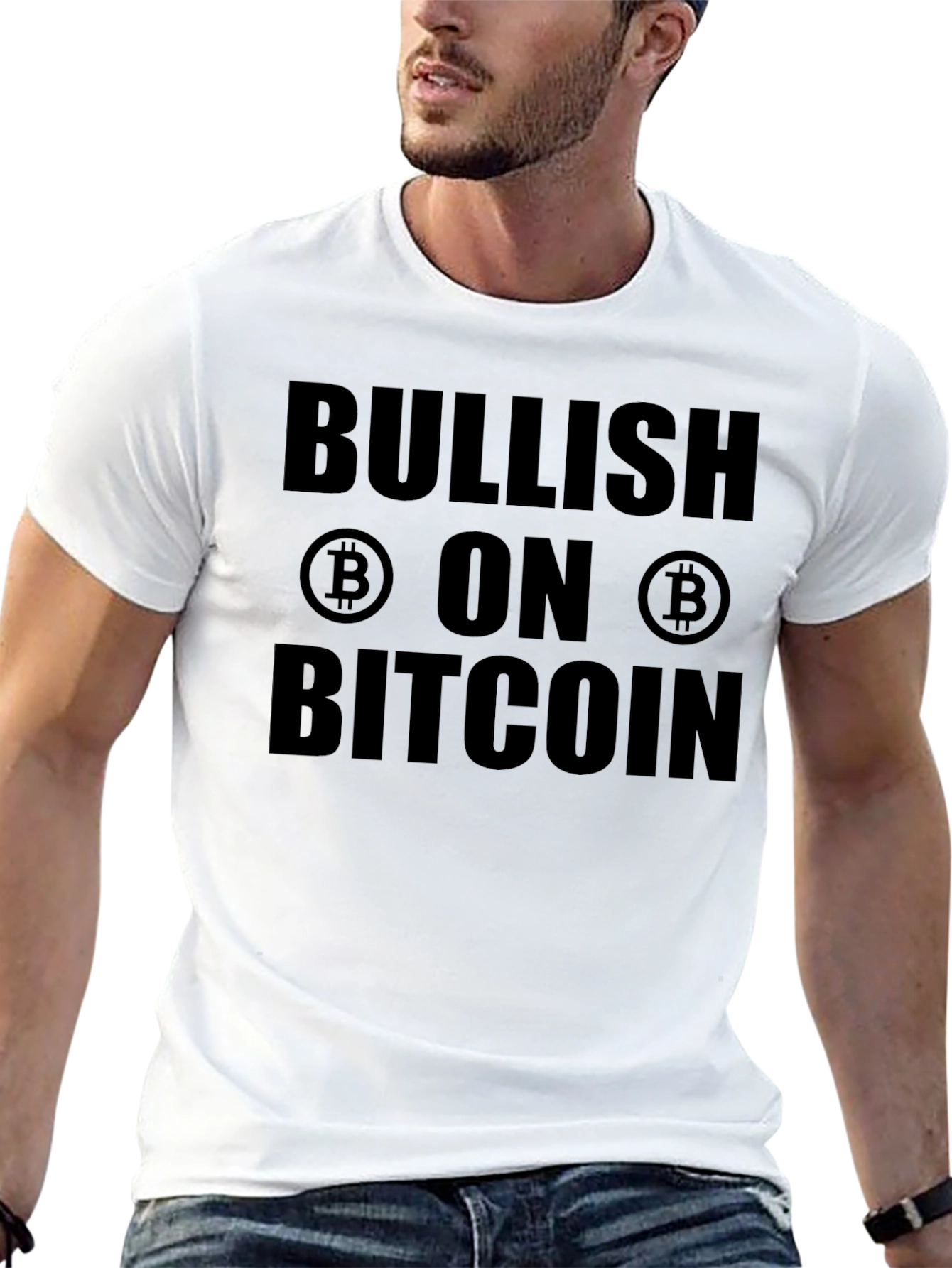 Bullish on Bitcoin T-Shirt - Crypto Investor Tee