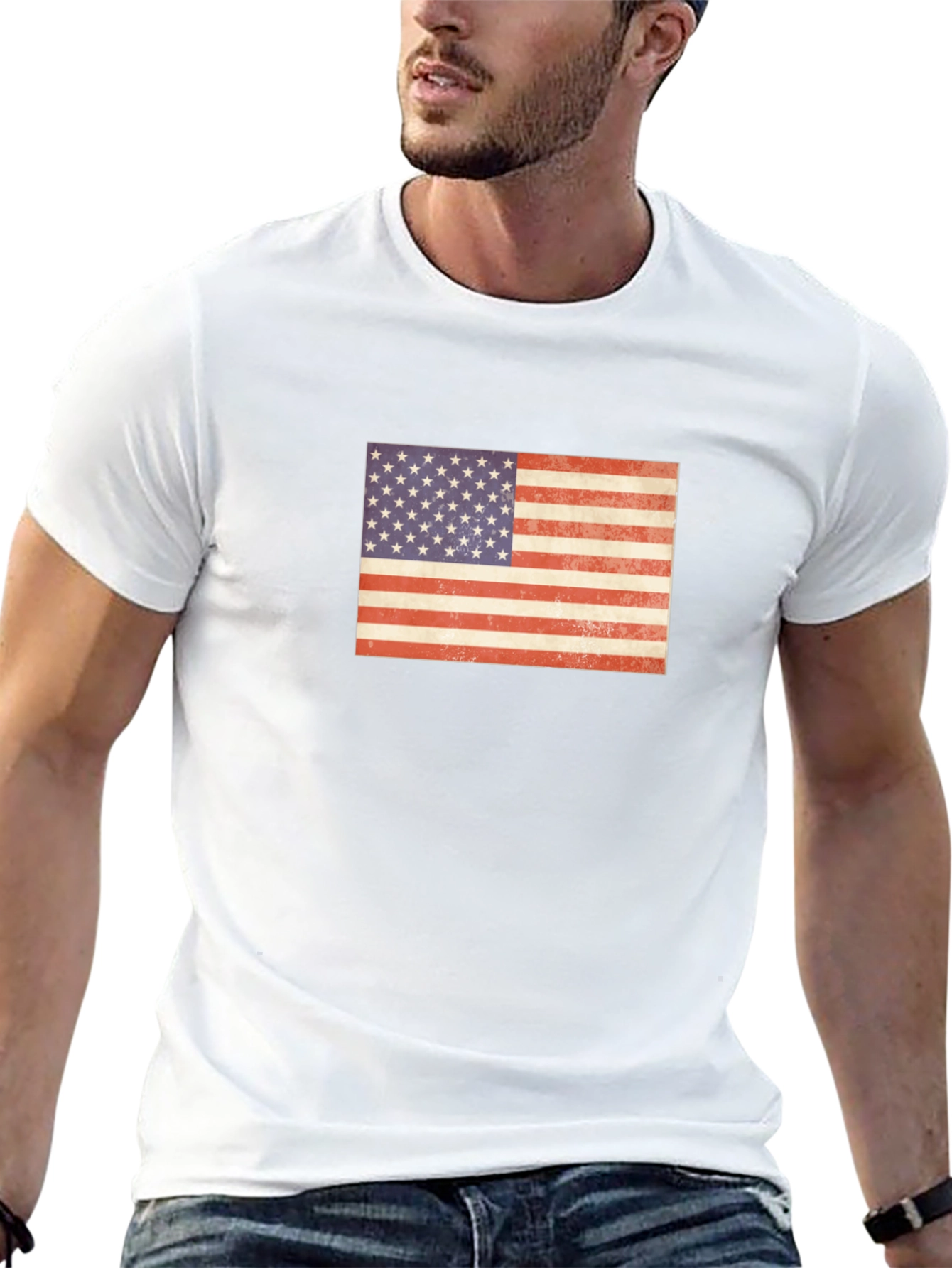 American Flag Graphic Tee - Patriotic Pride
