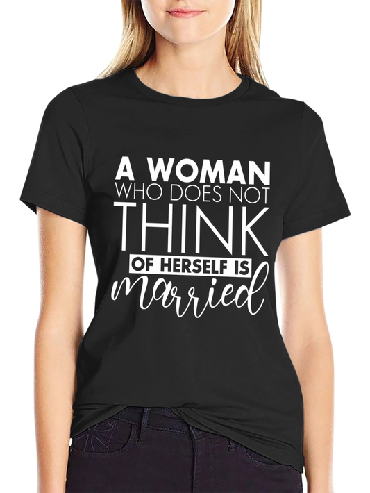 Funny Woman Married Graphic T-Shirt