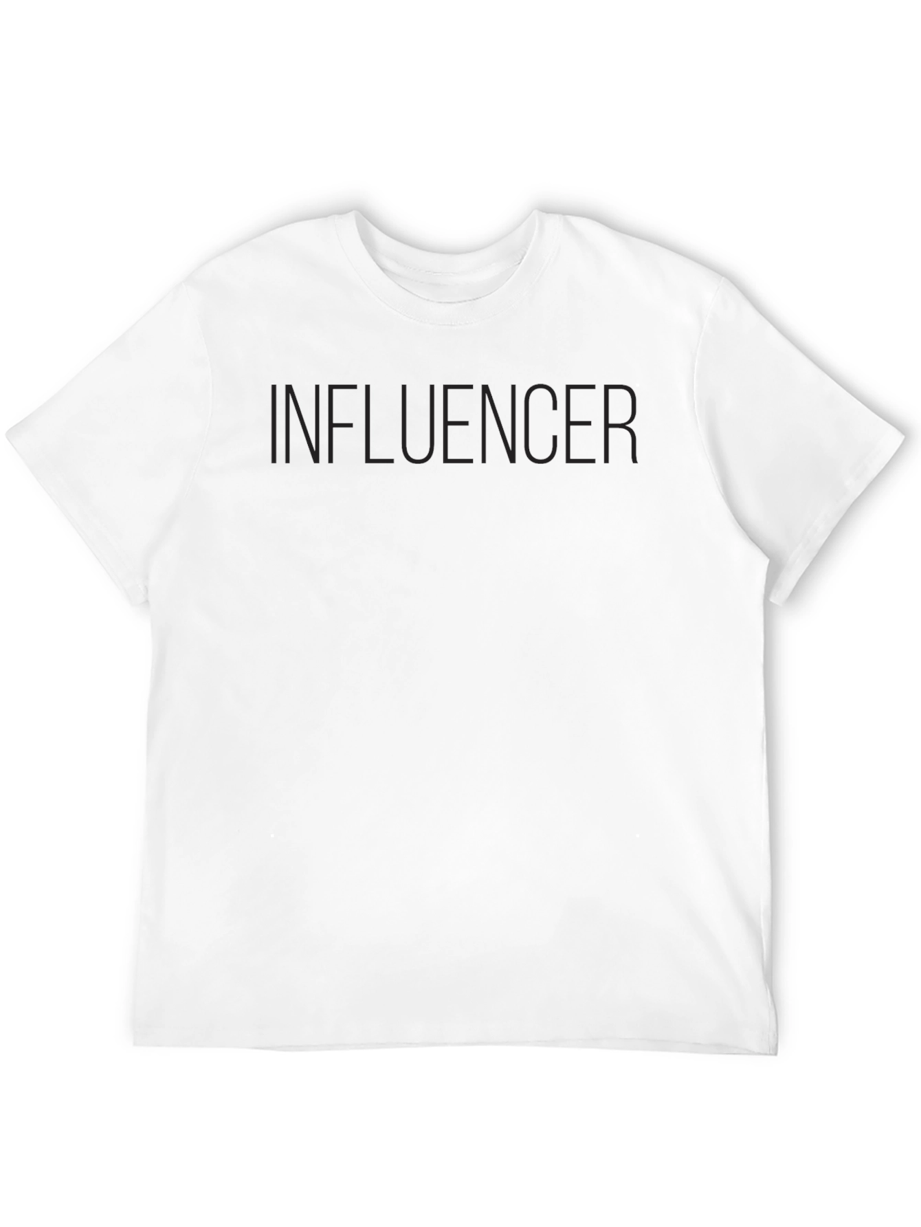 Black Influencer T-Shirt | Stylish Crew Neck Tee