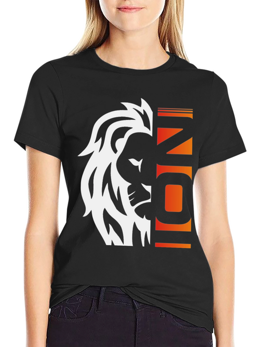Lion Icon Graphic Tee - Bold Style