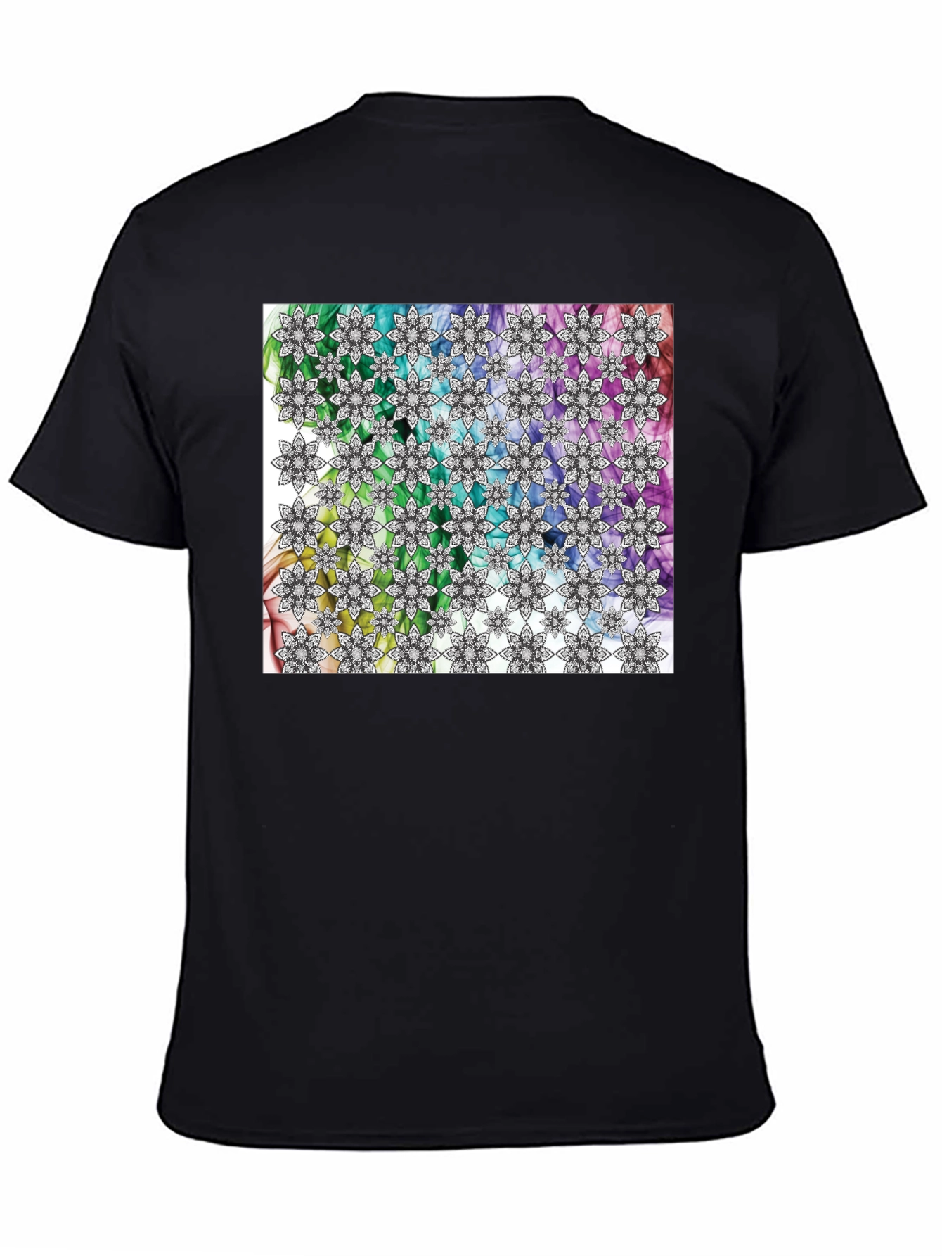 Floral Rainbow Pattern T-Shirt