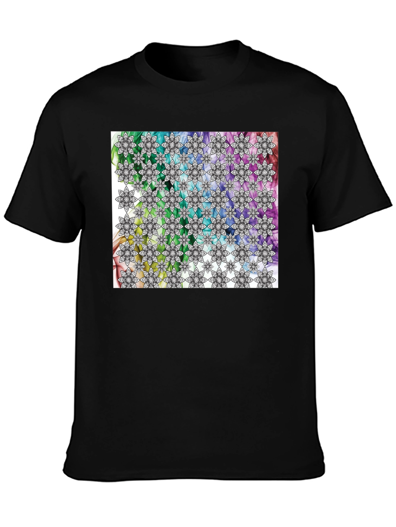 Floral Rainbow Pattern T-Shirt