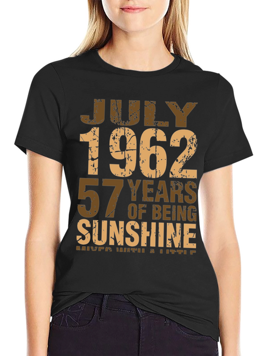 July 1962 Sunshine Birthday T-Shirt