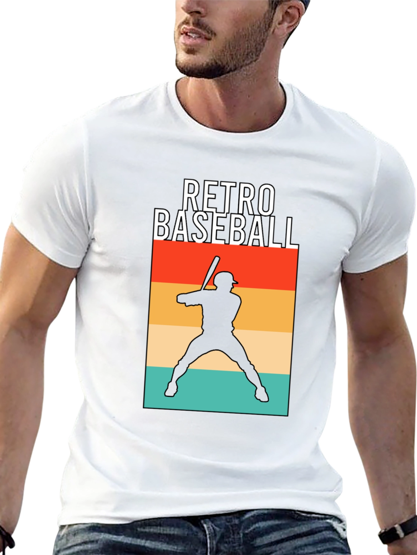 Retro Baseball Graphic T-Shirt