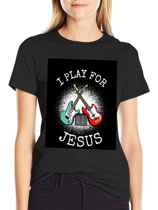 I Play For Jesus Black T-Shirt