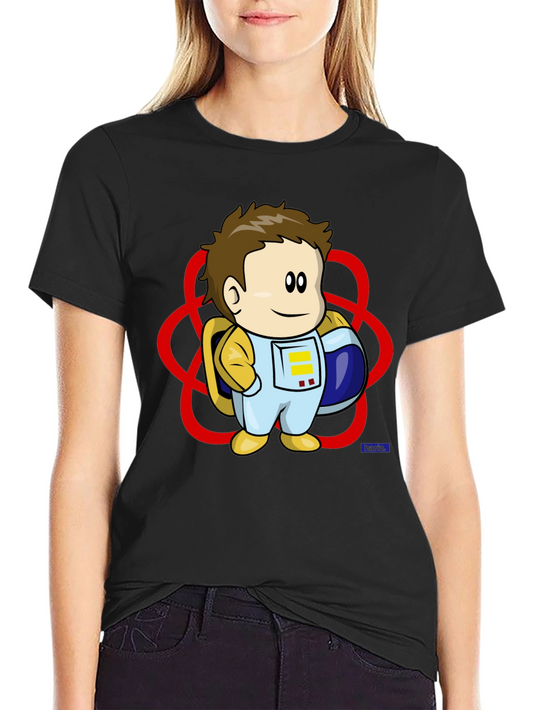 Astronaut Cartoon Graphic T-Shirt