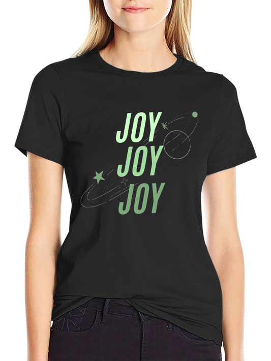 Joyful Black Graphic Tee