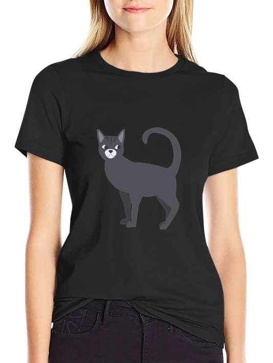 Cool Cat Graphic T-Shirt - Mens Black Tee