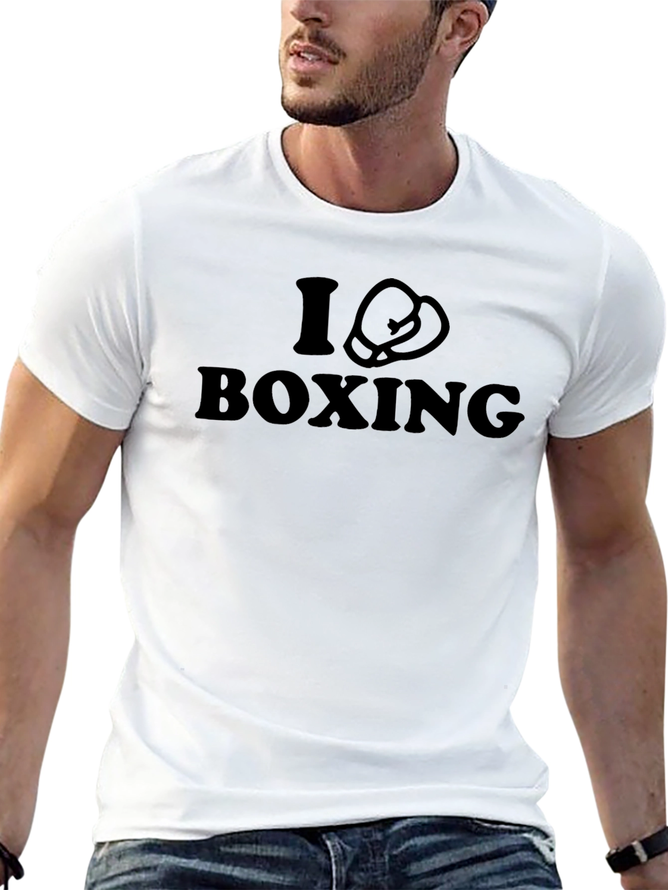 I Love Boxing Black T-Shirt