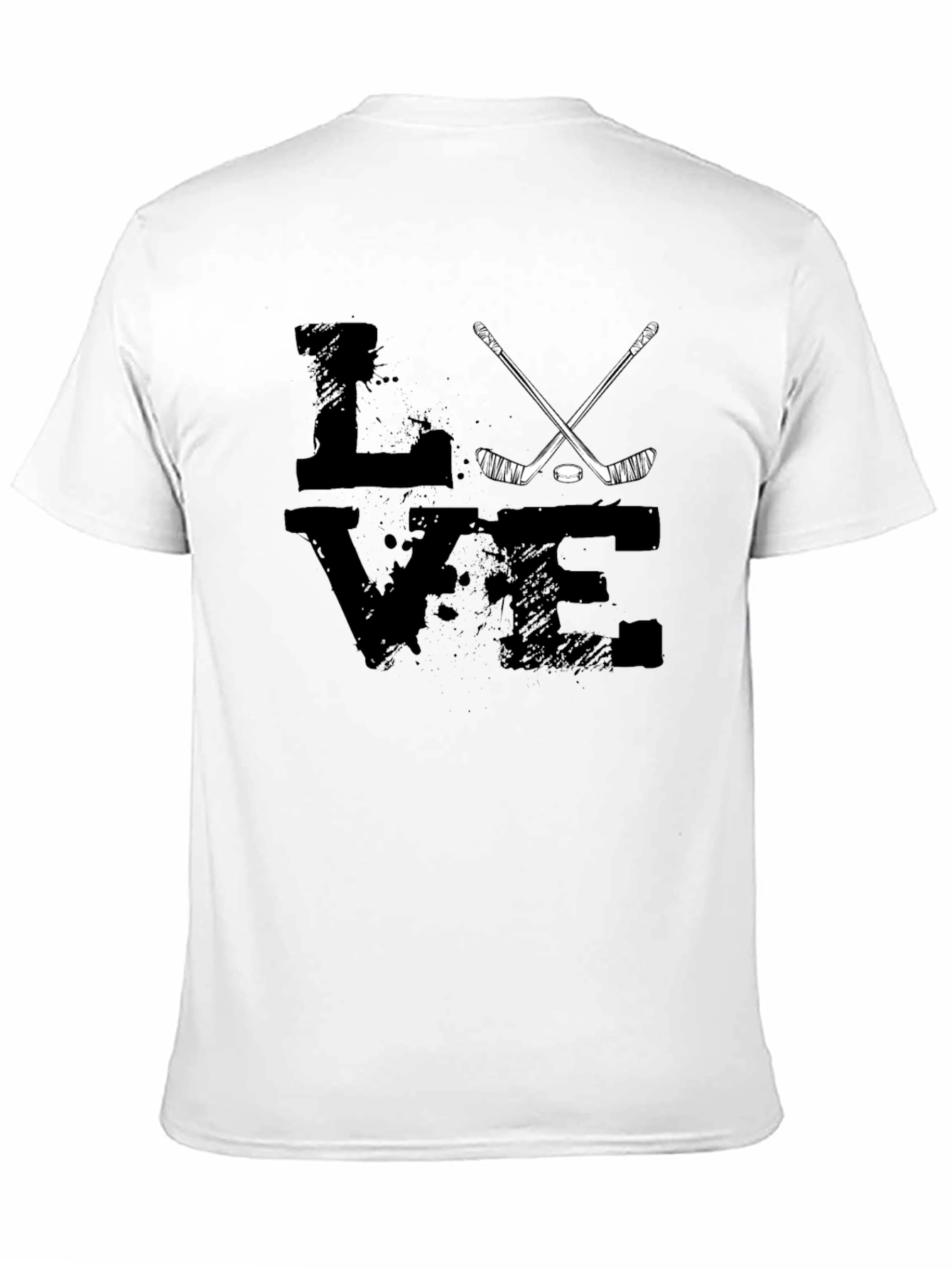 Love Hockey Black T-Shirt