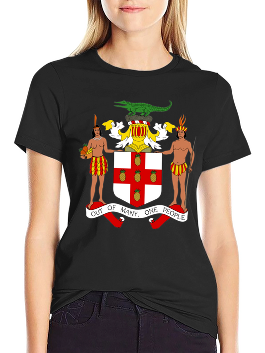 Jamaica Coat of Arms Black T-Shirt