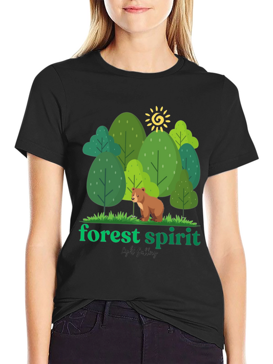 Forest Spirit Graphic Tee - Nature Inspired Design