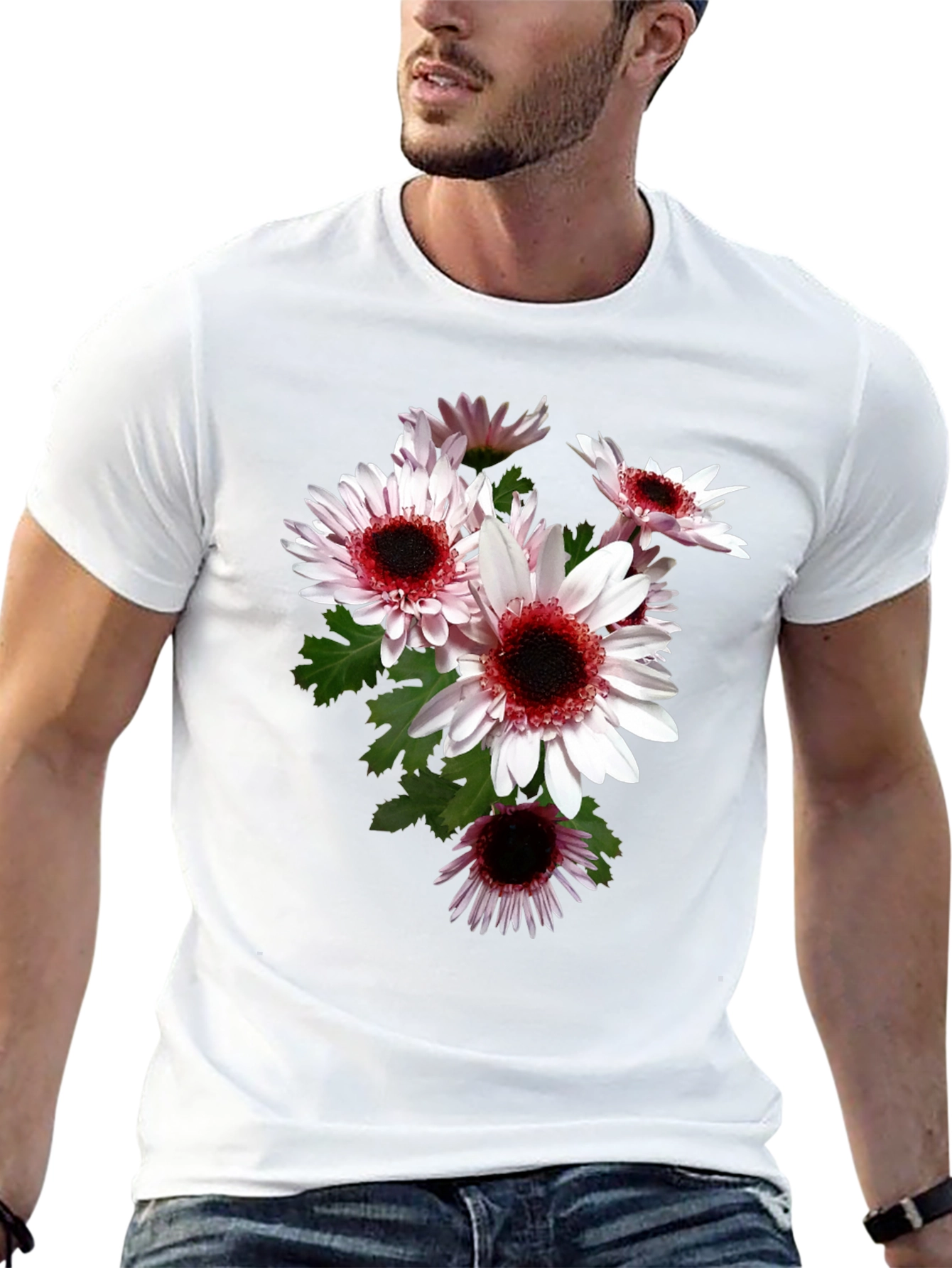 Floral Graphic Tee - Black