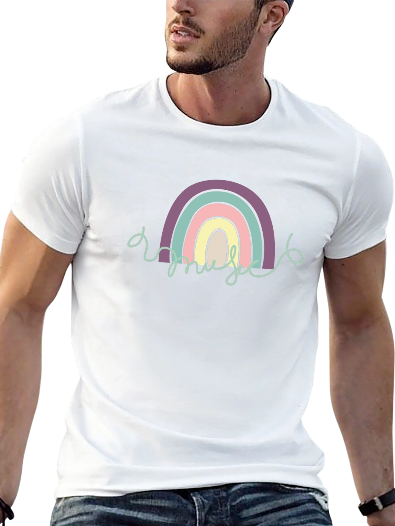 Rainbow Graphic Tee - Cute & Trendy