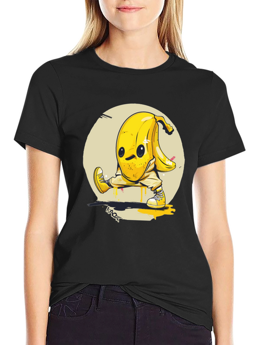 Funky Banana Character Graphic Tee