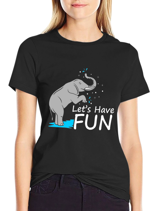 Lets Have Fun Graphic Tee - Black
