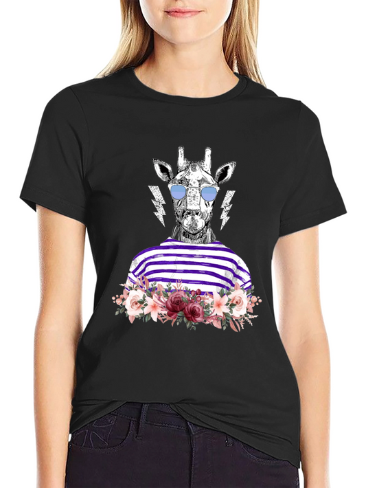 Giraffe in Shades Graphic T-Shirt