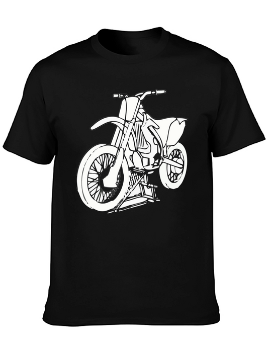 Dirt Bike Graphic Tee - Black
