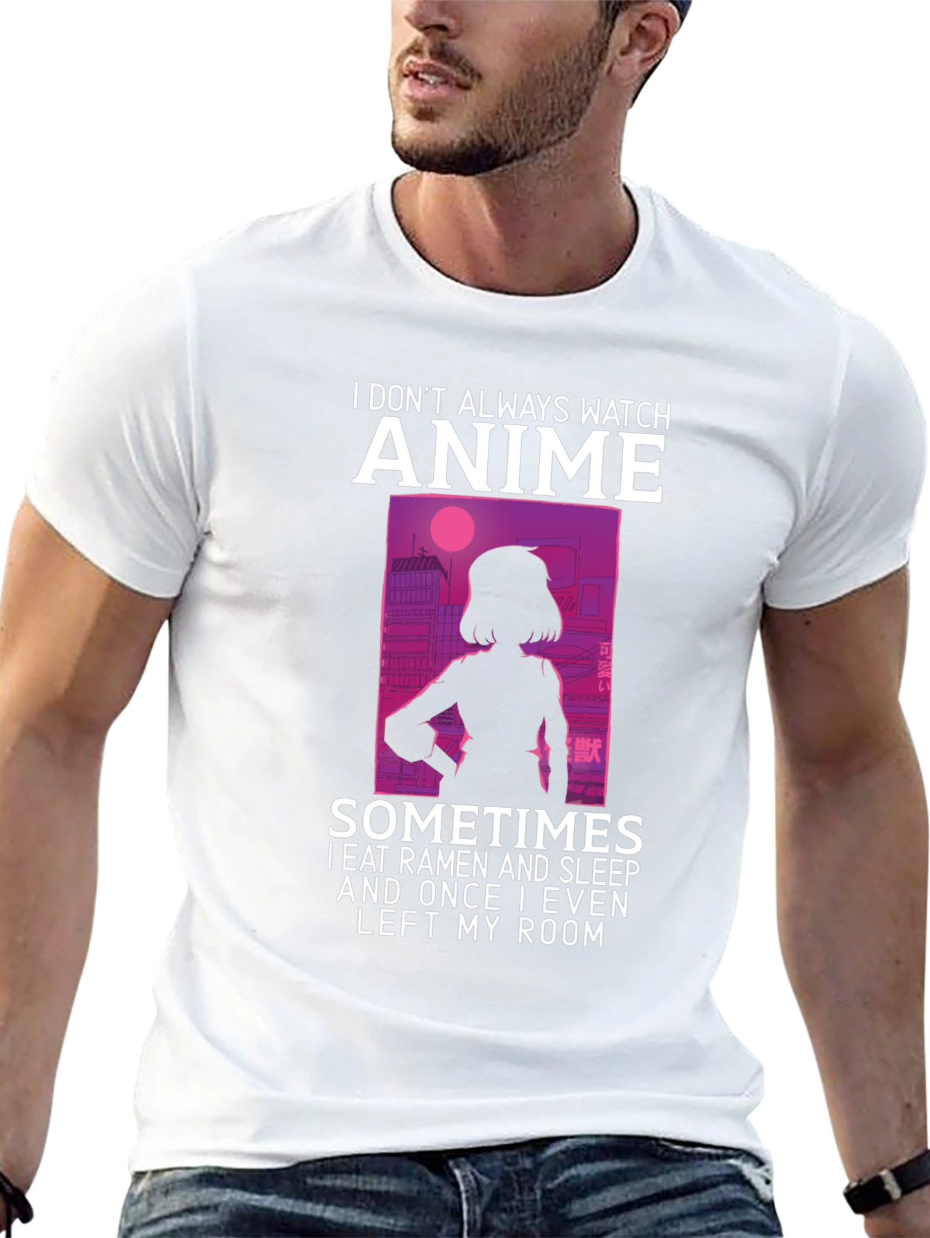 Anime Lover T-Shirt - Ramen & Sleep Design