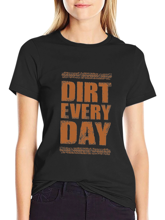 Dirt Every Day Black Graphic Tee