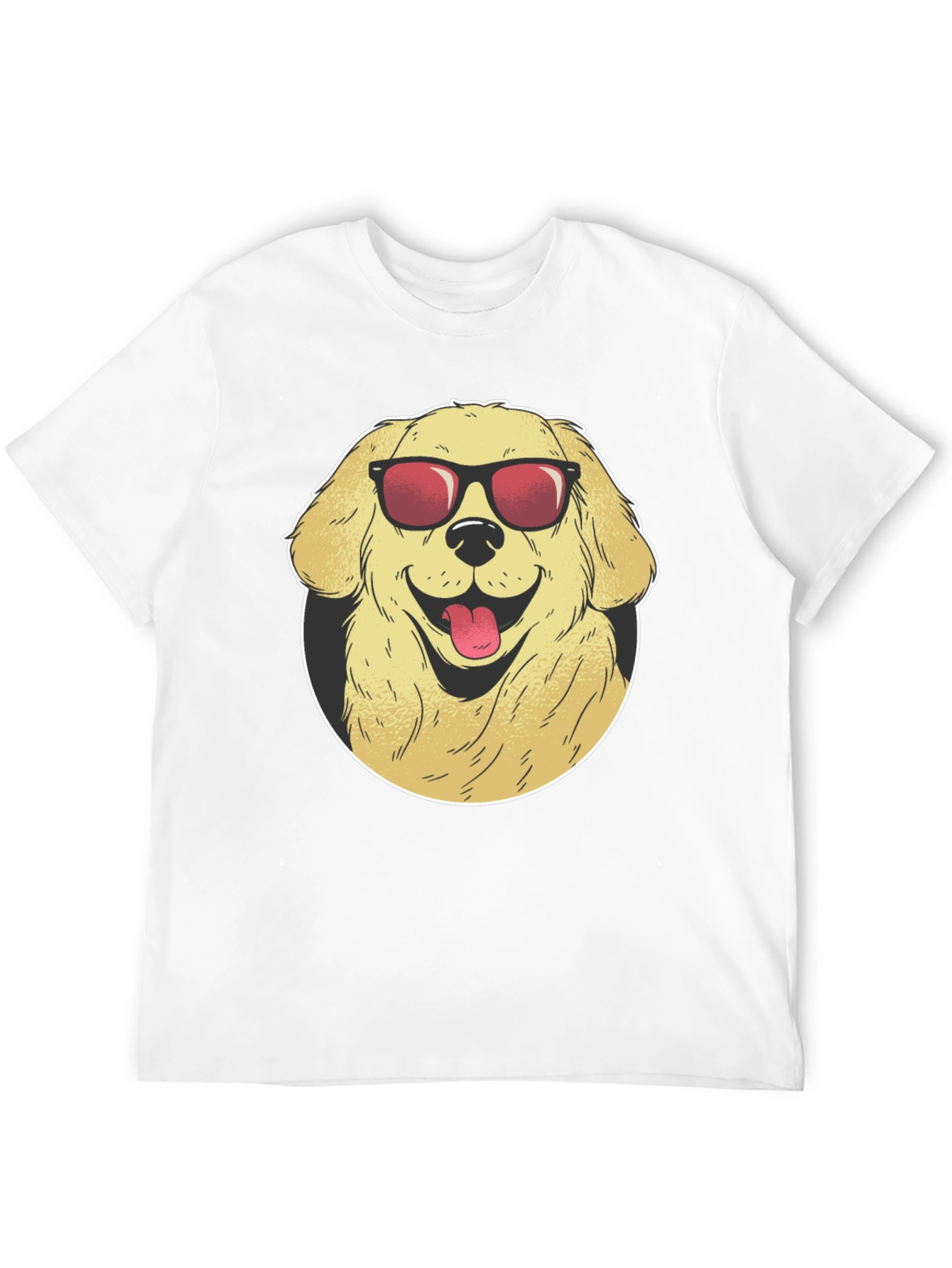 Cool Dog Graphic Tee - Black Cotton T-Shirt