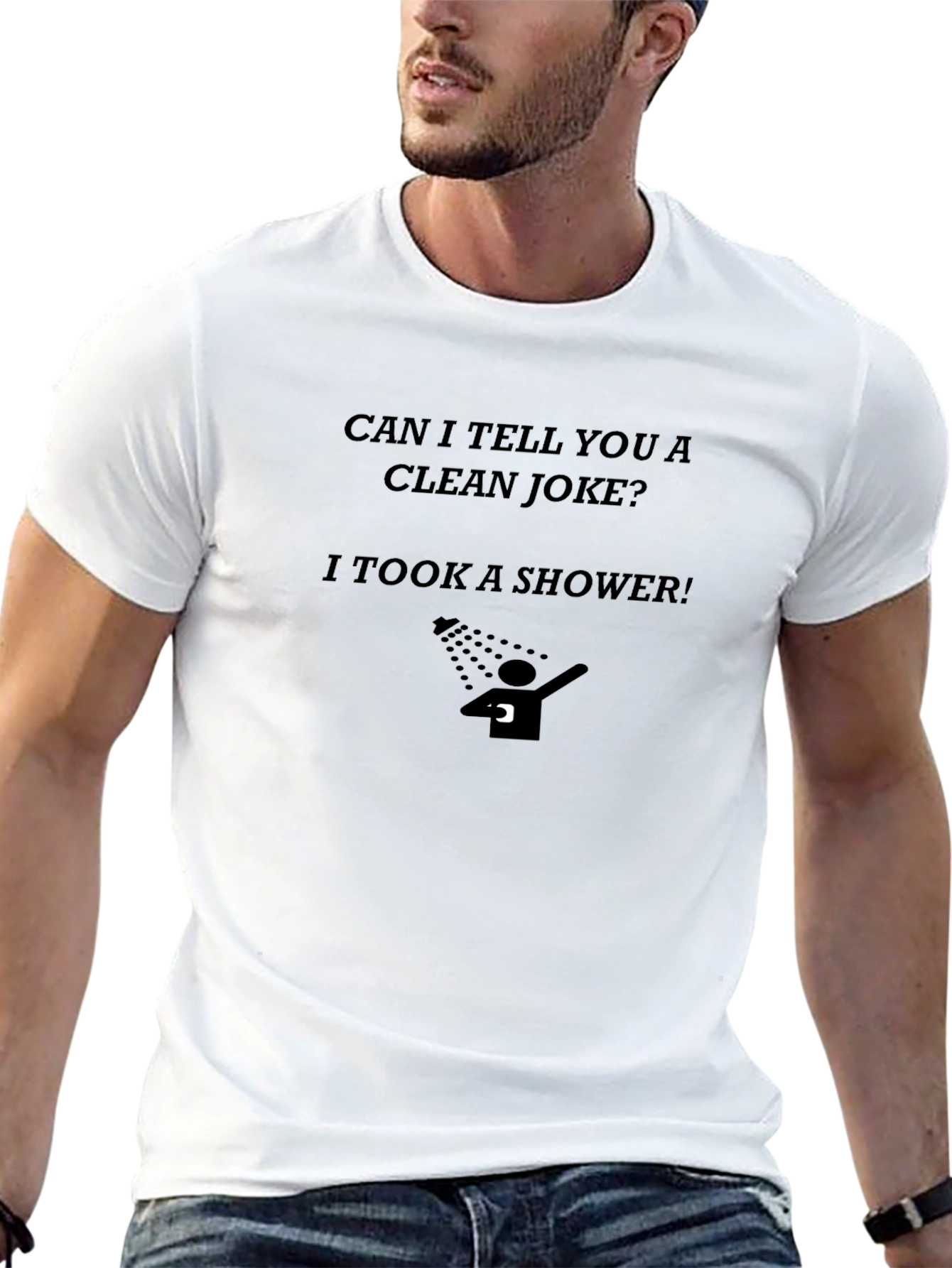 Clean Joke Shower T-Shirt - Funny Graphic Tee
