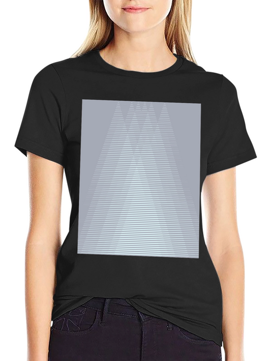 Abstract Geometric Graphic Tee - Modern Casual Shirt